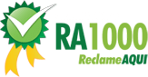 Selo Reclame Aqui - Somos RA 1000 Selo RA 1000